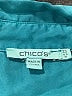 Chico's 100% Lyocell Teal 3/4 Sleeve Button-Down Shirt Size Lg (2.5) - photo 7