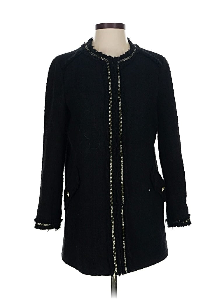 Pre-owned Zara Basic Coat In Black
