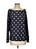 Lemon Tart Polka Dots Blue Gray Pullover Sweater Size S - photo 1