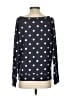 Lemon Tart Polka Dots Blue Gray Pullover Sweater Size S - photo 2