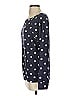 Lemon Tart Polka Dots Blue Gray Pullover Sweater Size S - photo 5