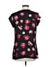 CAbi 100% Polyester Black Short Sleeve Blouse Size S - photo 2