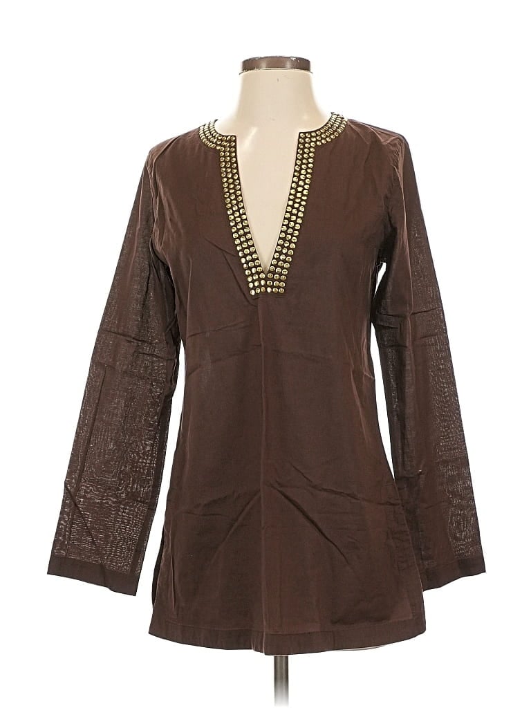 MICHAEL MICHAEL KORS Pre-owned Long Sleeve Blouse In Brown