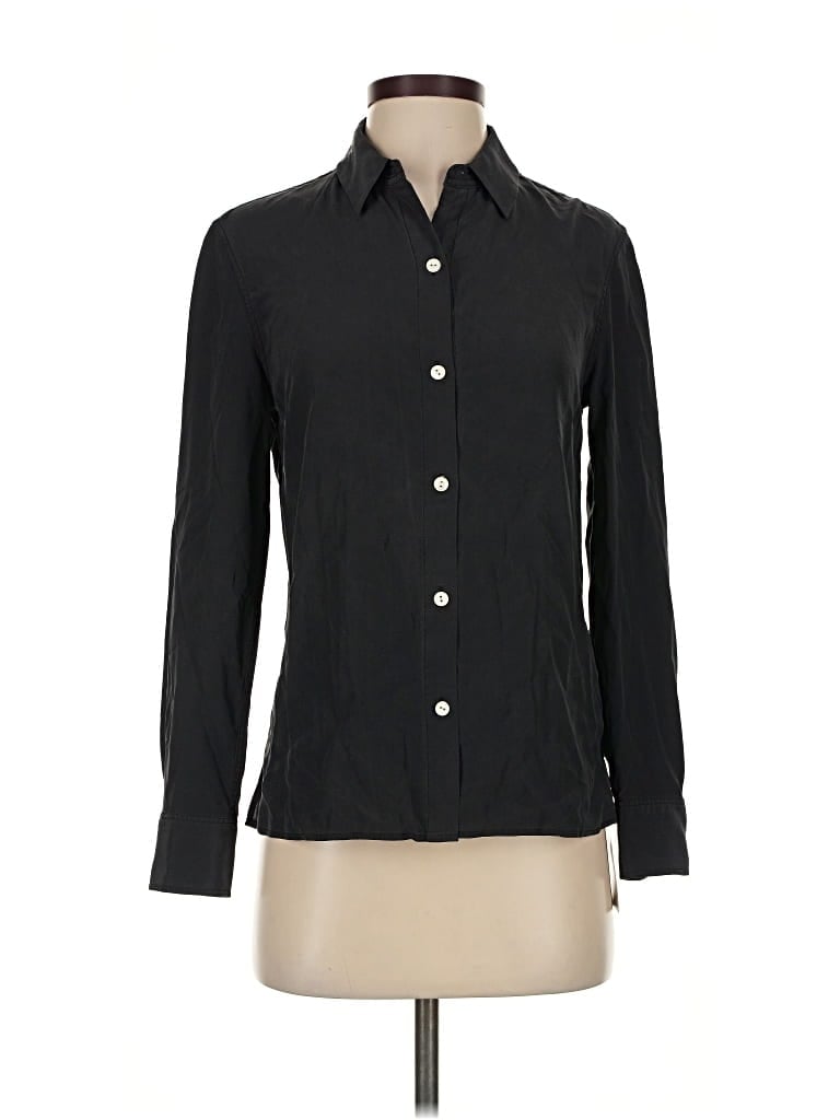 Pre-owned Rag & Bone Long Sleeve Button Down Shirt In Black