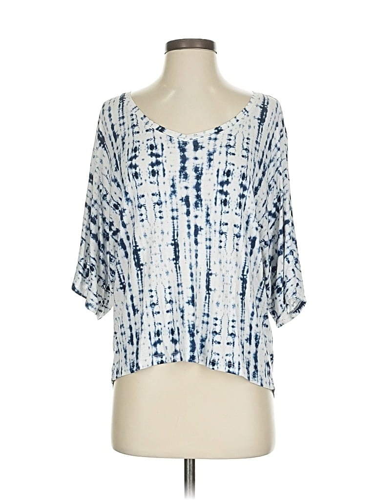 Pre-owned Tahari Short Sleeve T-shirt In Blue