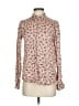 Maison Scotch Print Pink Long Sleeve Blouse Size Sm (1) - photo 1