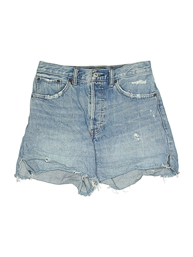 Pre-owned Abercrombie & Fitch Denim Shorts In Blue