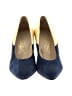 Johansen Color Block Blue Heels Size 7 - photo 2