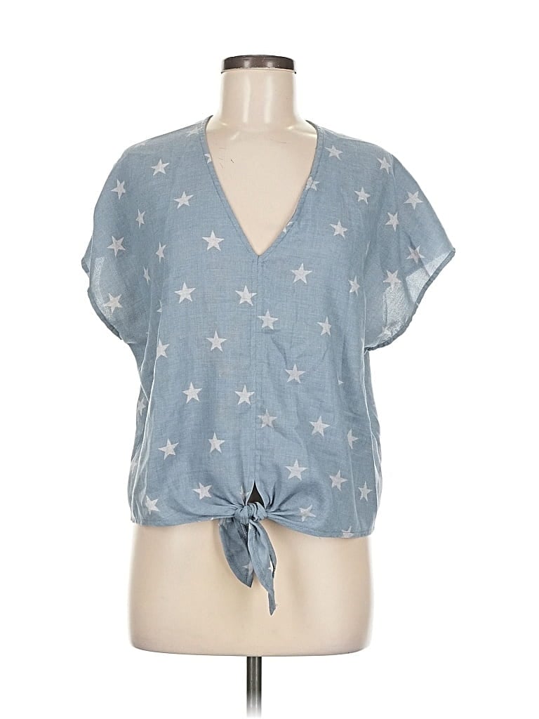 GRACE Pre-owned Short Sleeve Blouse In Blue