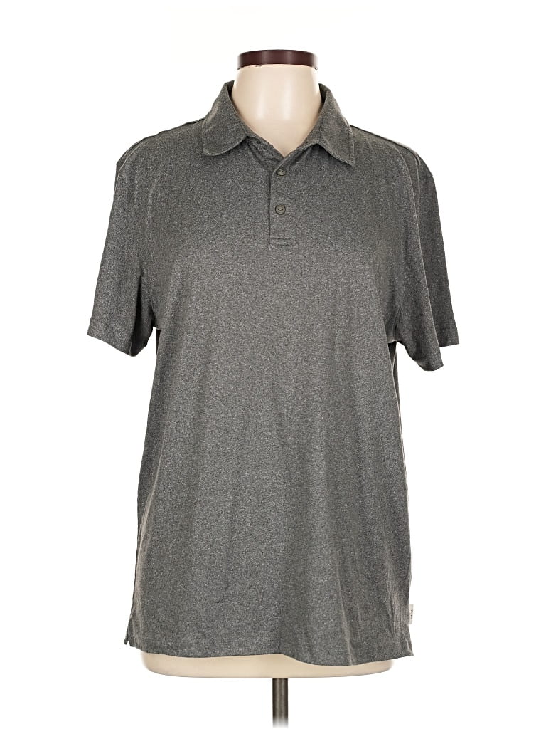 Onia Short Sleeve Polo Shirt In Gray