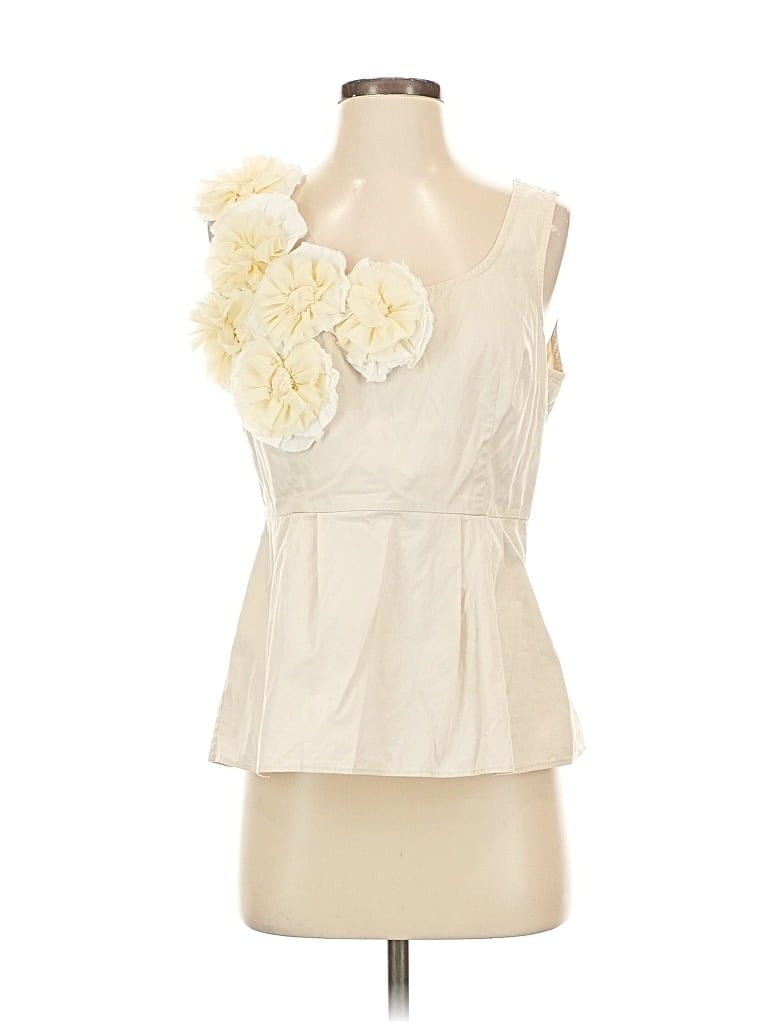 Pre-owned Floreat Sleeveless Blouse In White