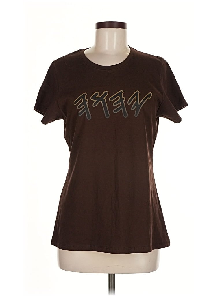 PORT & COMPANY Pre-owned Short Sleeve T-shirt In Brown