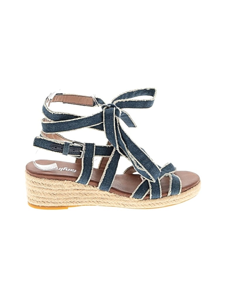 Pre-owned Farylrobin Wedges In Blue