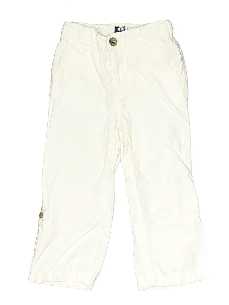 OLD NAVY Pre-owned Kids' Linen Pants In White