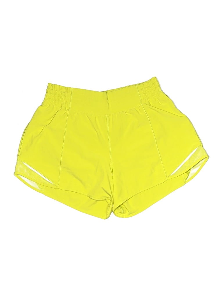 Pre-owned Lululemon Athletica Athletic Shorts In Yellow