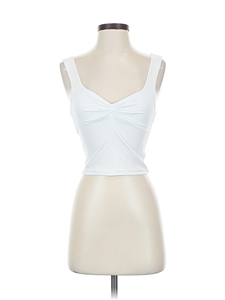 Pre-owned Shein Tank Top White Strapless Neckline Tops