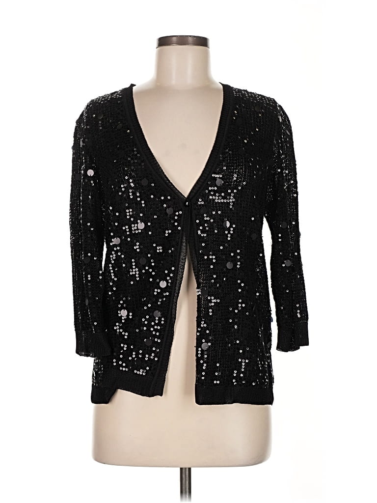 Chico's Cardigan Sweater In Black