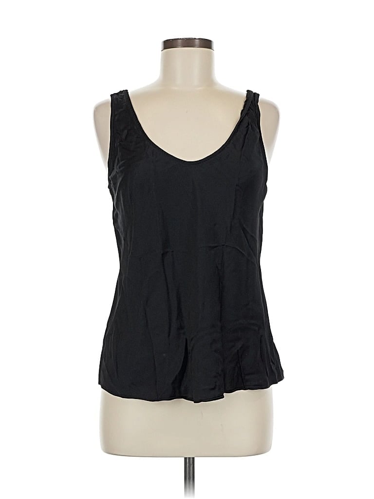 Pre-owned Nordstrom Sleeveless Top Black Scoop Neck Tops