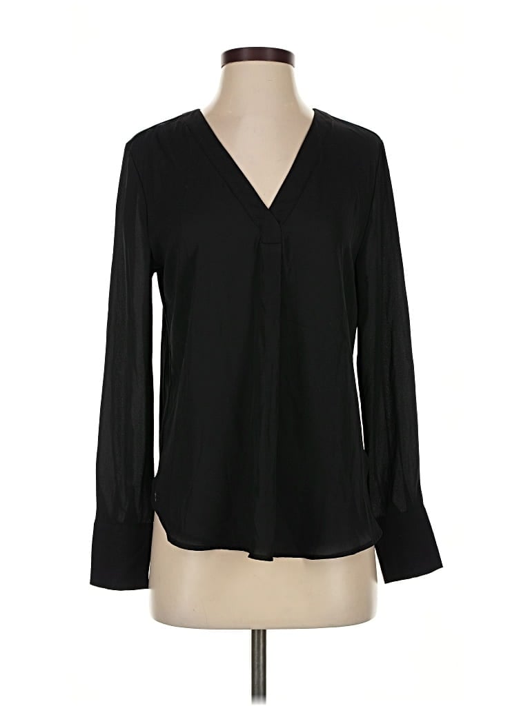 ANN TAYLOR Pre-owned Long Sleeve Blouse In Black