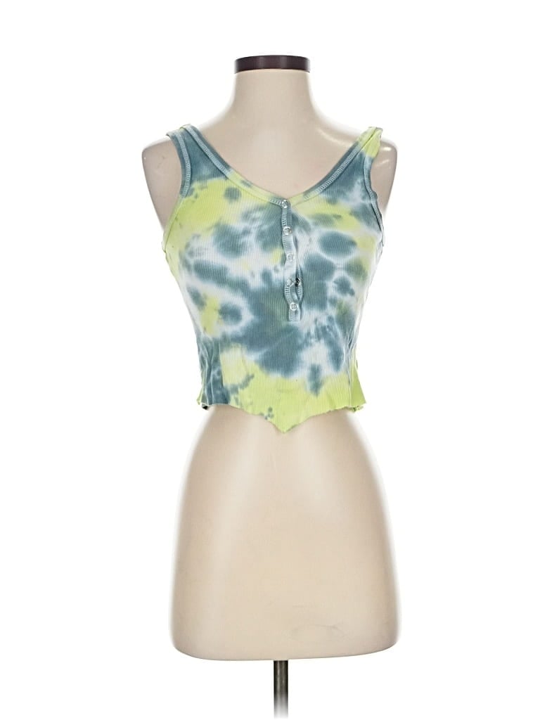 Pre-owned Wild Fable Tank Top Green Strapless Neckline Tops