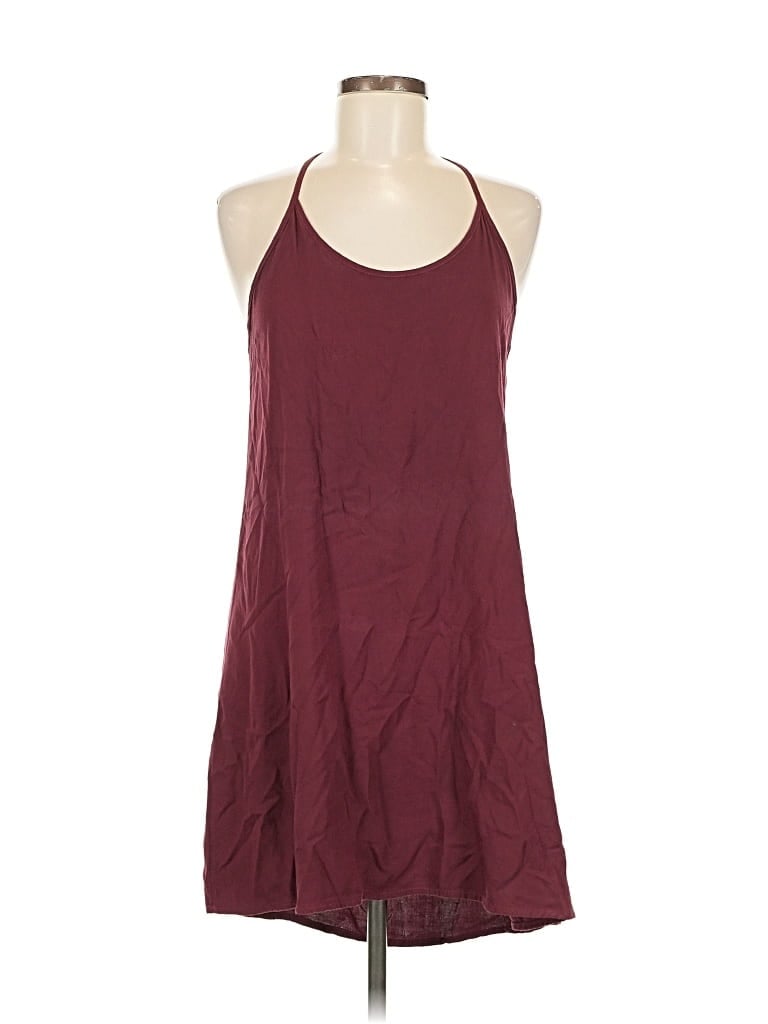 Pre-owned Brandy Melville Casual Dress In Burgundy