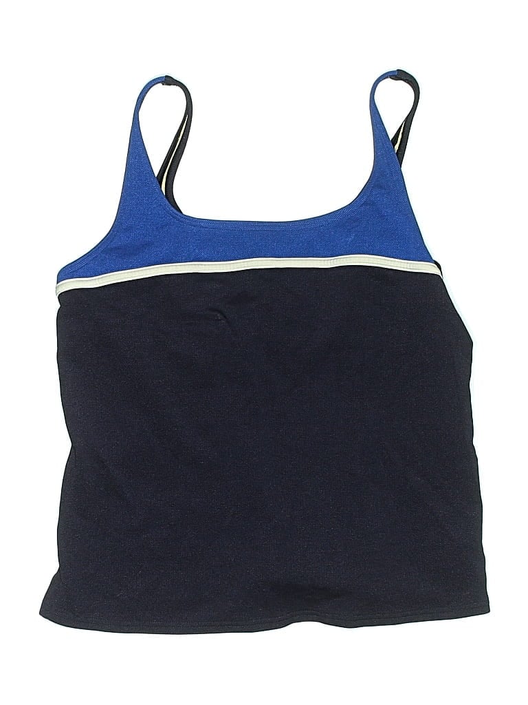 LANDS' END Pre-owned Swimsuit Top Blue Swimwear