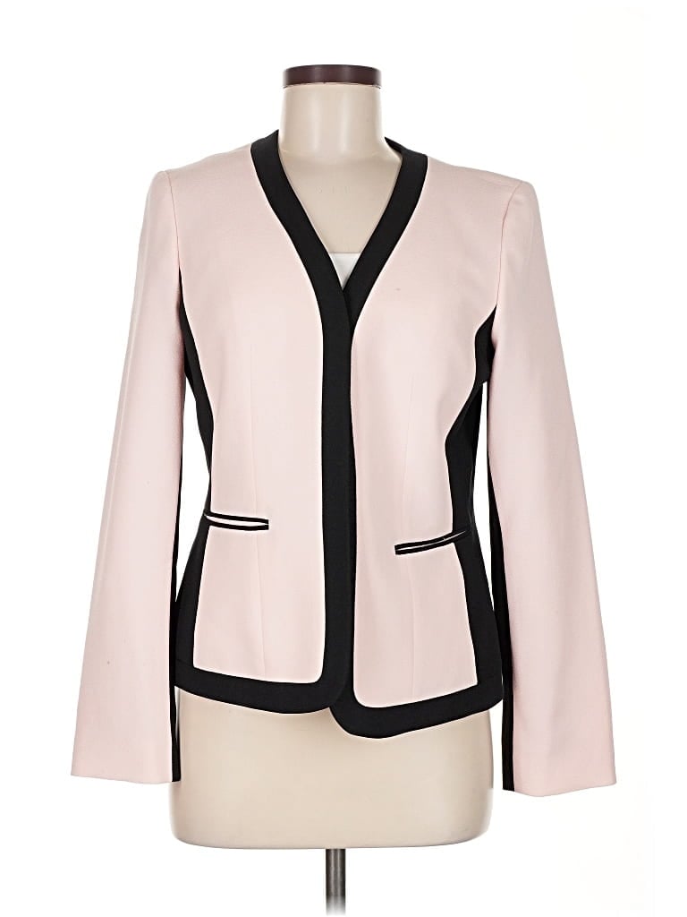 Pre-owned Black Label By Evan Picone Blazer Jacket In White