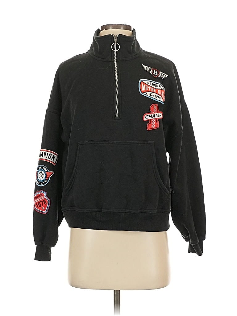 Pre-owned The Vinyl Icons Pullover Sweater In Black