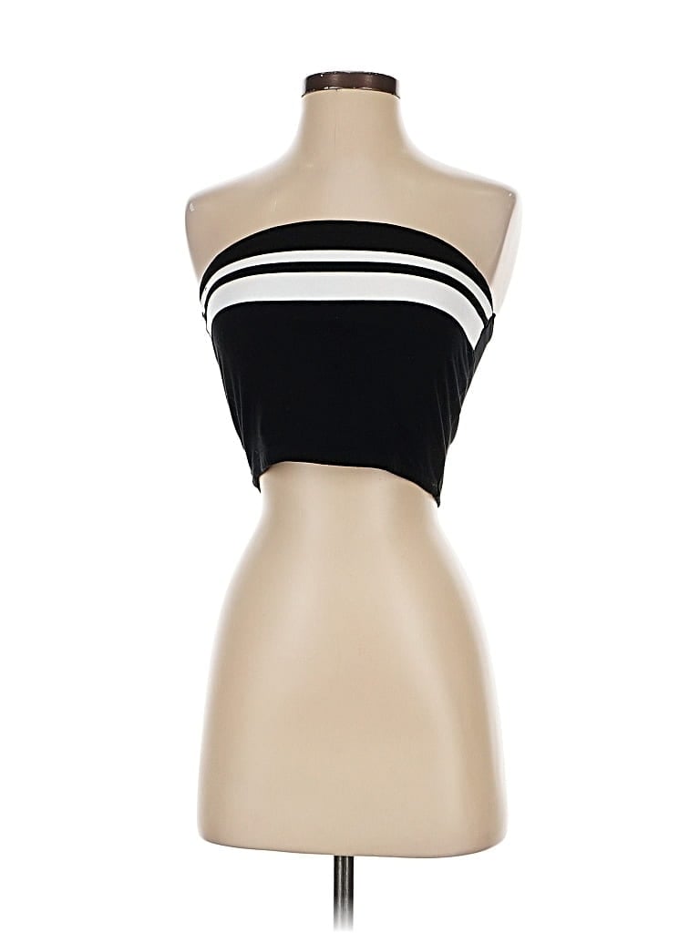 Pre-owned Garage Tube Top Black Strapless Neckline Tops