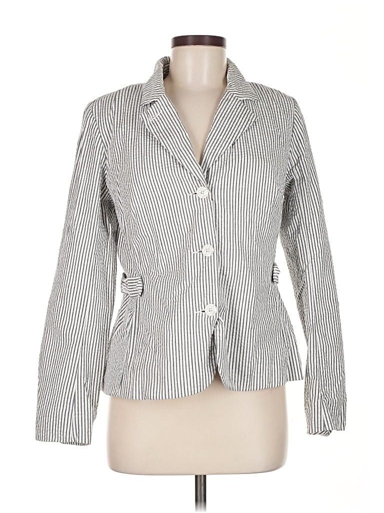Pre-owned Isaac Mizrahi For Target Blazer Jacket In Gray