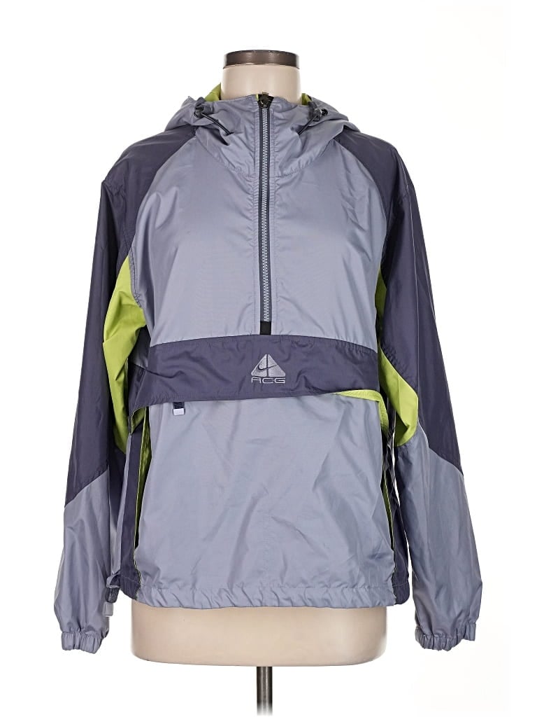 Pre-owned Assorted Brands Windbreaker Jacket In Gray