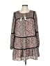 Hudson Gray 100% Polyester Paisley Gray Brown Casual Dress Size L - photo 1