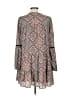 Hudson Gray 100% Polyester Paisley Gray Brown Casual Dress Size L - photo 2