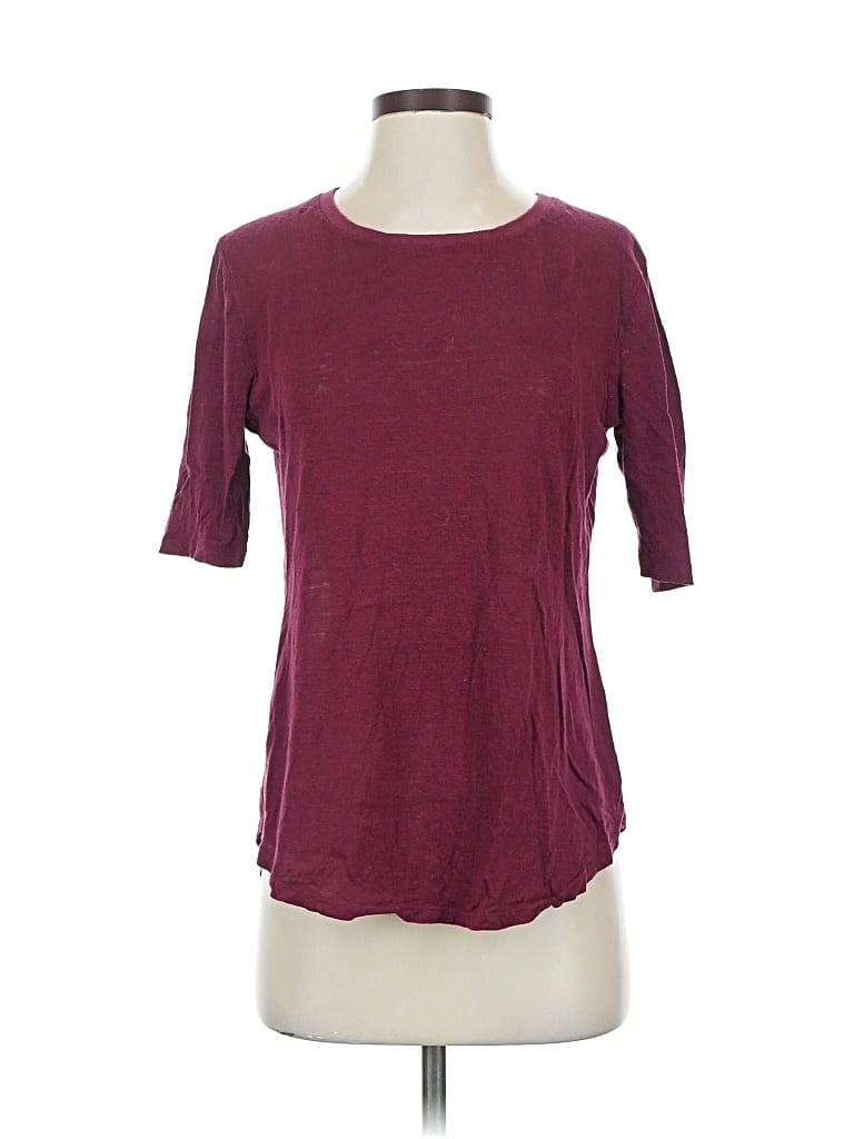 VINCE Pre-owned Short Sleeve T-shirt In Burgundy