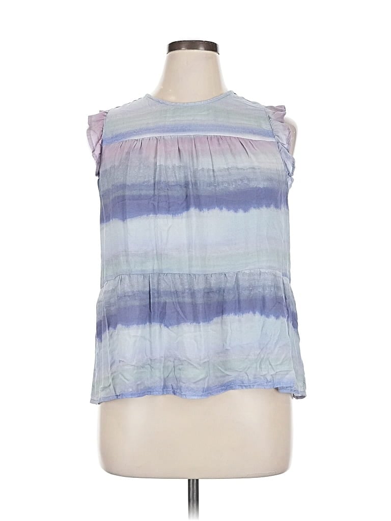 Pre-owned Cloth & Stone X Anthropologie Sleeveless T-shirt In Blue
