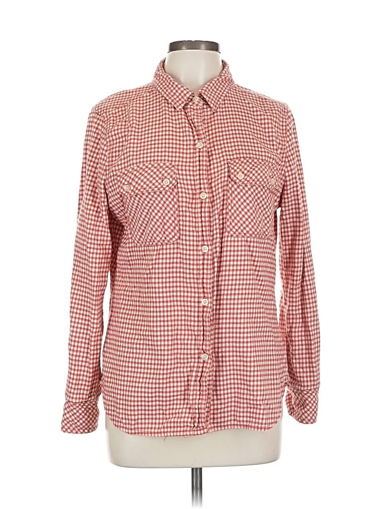 Pre-owned True Grit Long Sleeve Button Down Shirt In Red