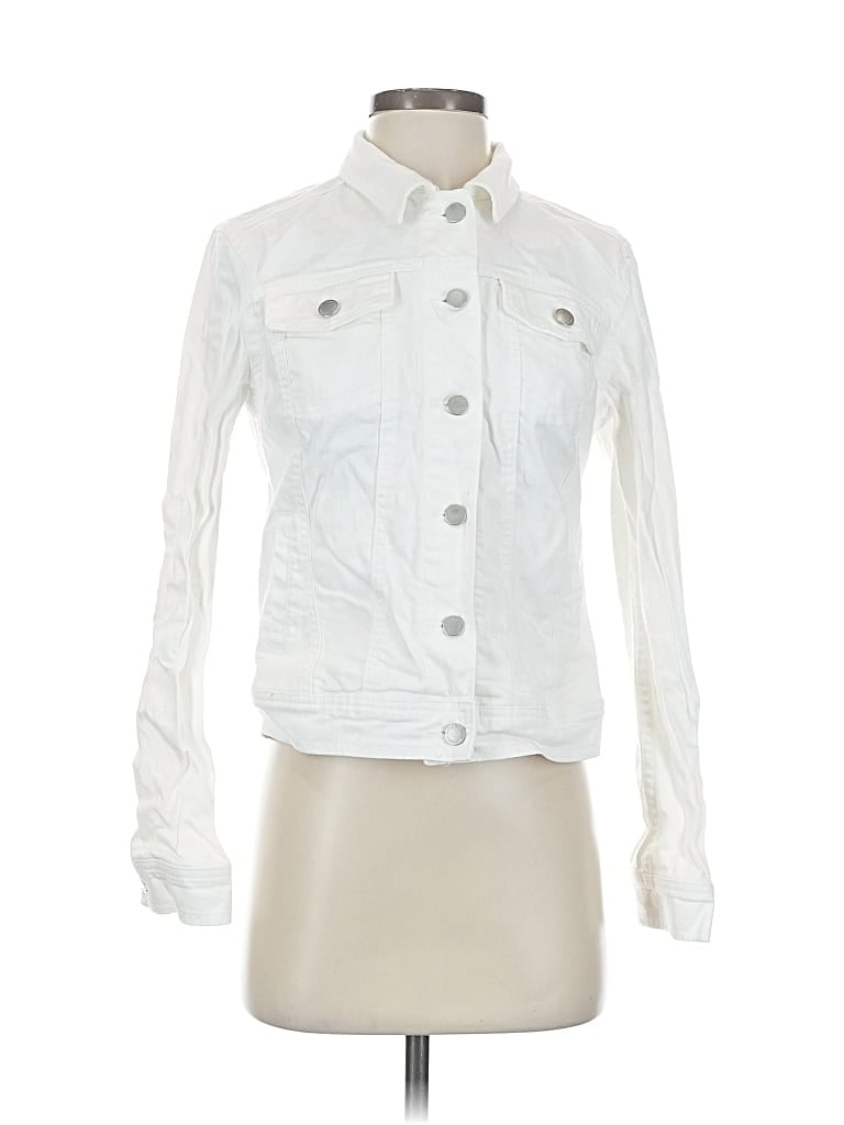 Pre-owned Universal Thread Denim Jacket In White