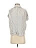 Madewell 100% Viscose Stripes Ivory Short Sleeve Blouse Size XXS - photo 1