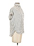 Madewell 100% Viscose Stripes Ivory Short Sleeve Blouse Size XXS - photo 4