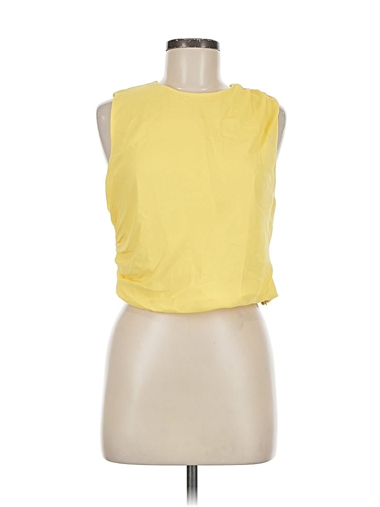 Pre-owned Banana Republic Factory Store Sleeveless T-shirt In Yellow