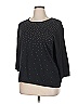 Cathy Daniels 100% Cotton Black Sweatshirt Size 1X - photo 4