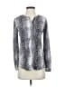 Joie Animal Print Silver Long Sleeve Blouse Size XS - photo 1