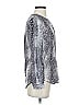 Joie Animal Print Silver Long Sleeve Blouse Size XS - photo 4