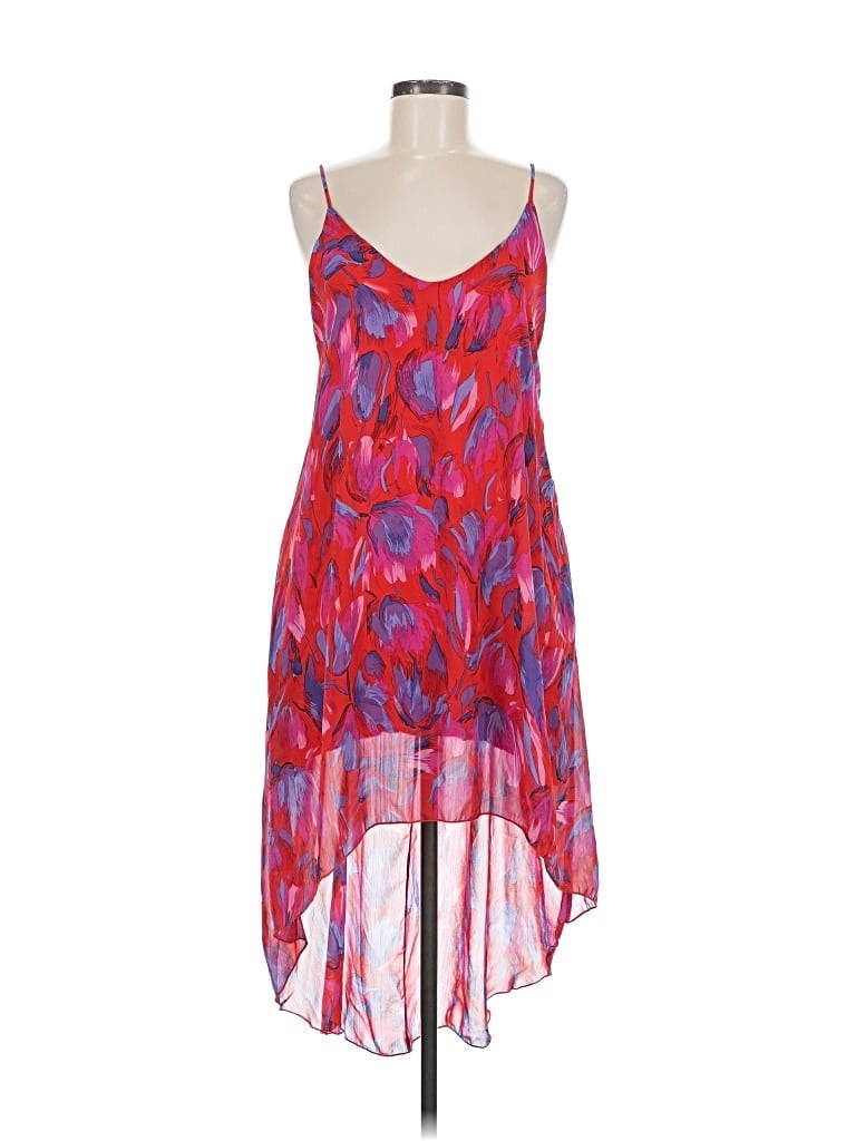 Click to view more detailed imagery on our partner's website Pre-owned Honey Belle Sleeveless Top Red Halter Neckline Tops