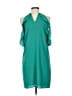 Cooper & Ella 100% Polyester Solid Teal Cocktail Dress Size M - photo 2