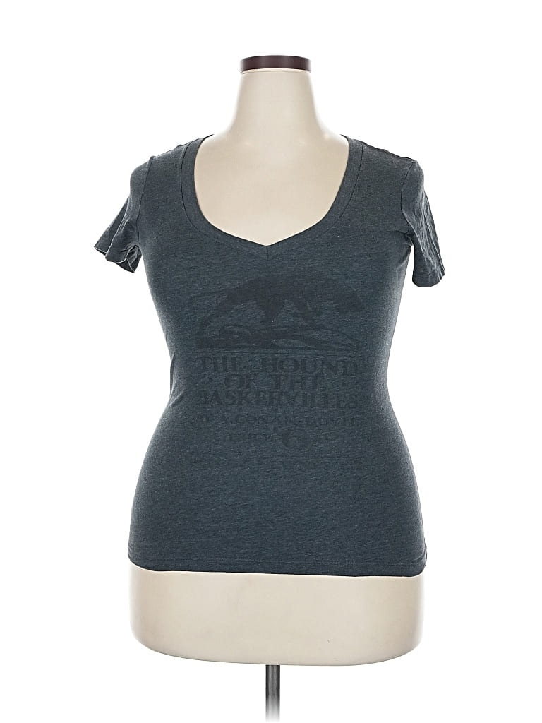 Pre-owned Unbranded Short Sleeve T-shirt In Gray