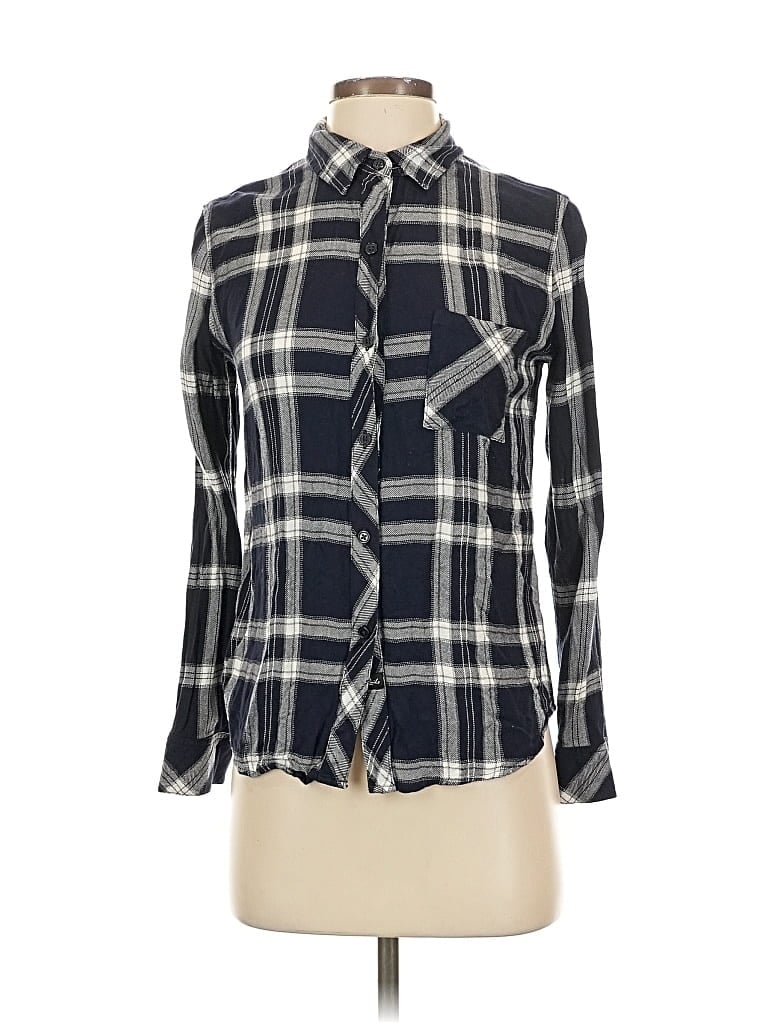 RAILS Pre-owned Long Sleeve Button Down Shirt In Black