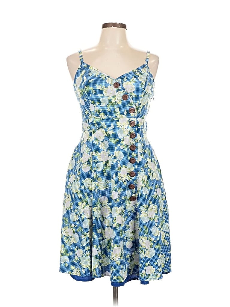 Pre-owned Modcloth Casual Dress In Blue