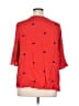 Catherines 100% Rayon Stars Red 3/4 Sleeve Blouse Size 1X - photo 2