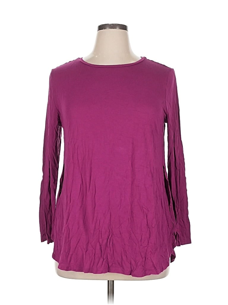 OLD NAVY Pre-owned 3/4 Sleeve T-shirt In Purple